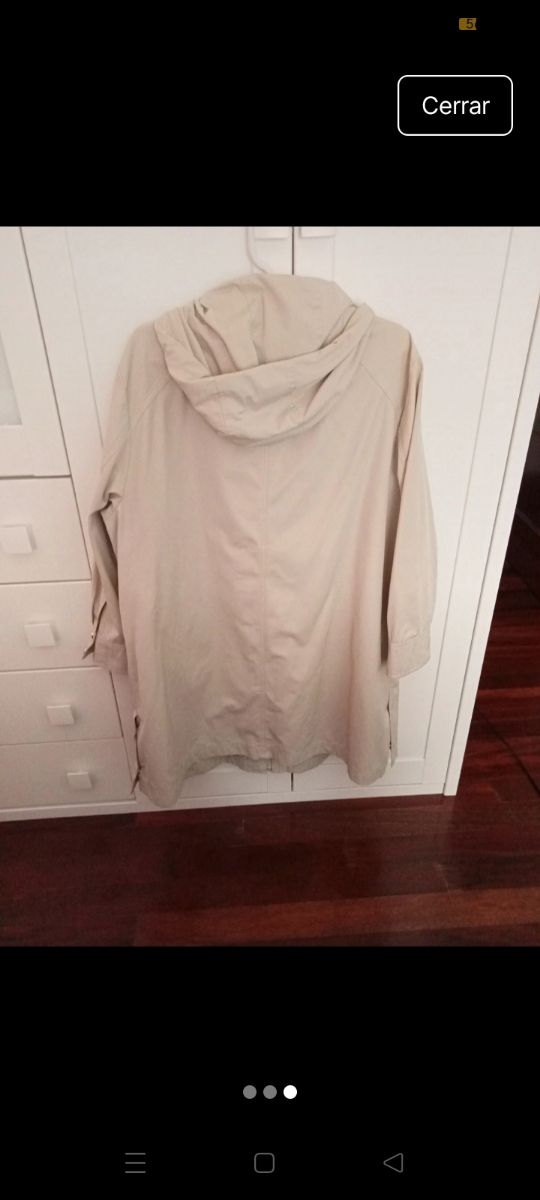 Gabardina mujer XL corte inglés