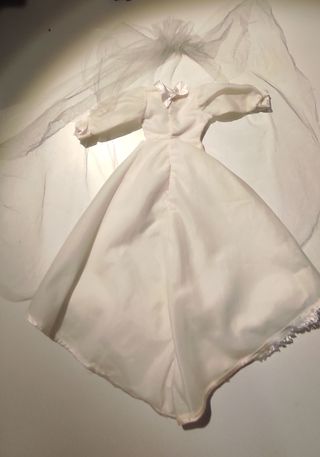 Vestido de novia para muñeca Nancy