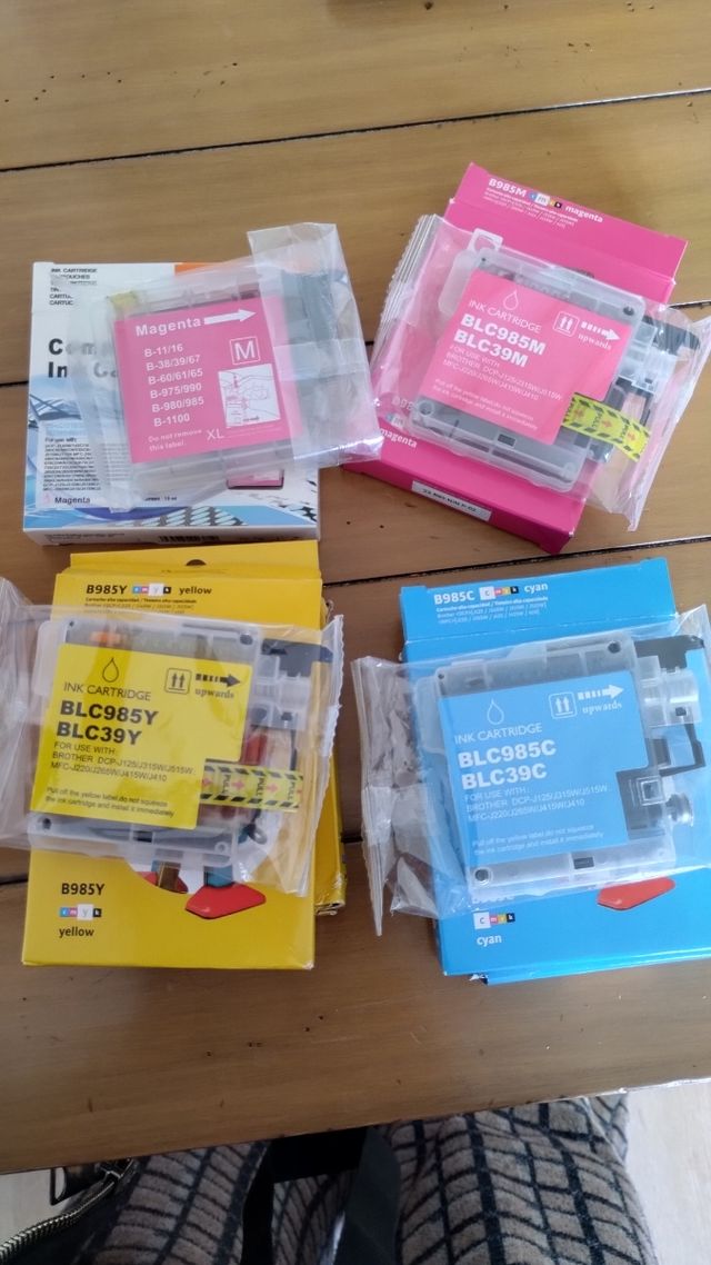 6 Cartuchos color impresora Brother