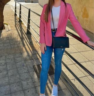 Blazer americana rosa
