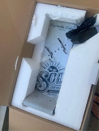 OFERTA HOY Expositor led botella cerveza Sol
