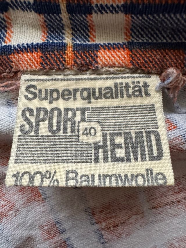 Camicia a quadri vintage in flanella 