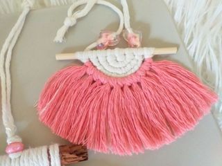 Arazzo macrame  Decorazione cameretta bambina 