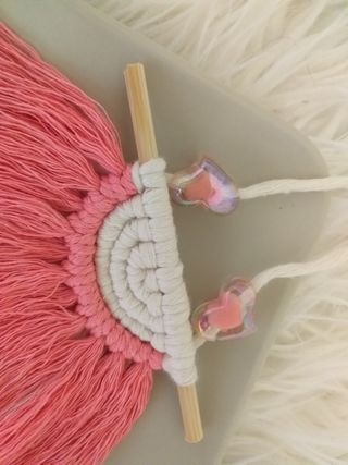 Arazzo macrame  Decorazione cameretta bambina 