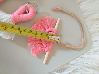 Macrame Decoracion colgante  Portachiavi macramé 