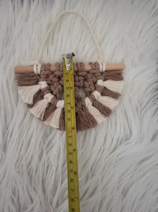 Macrame Decoracion tapiz hojas plume colgante Boho