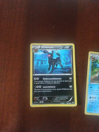 Carte Pokémon Eevee ed evoluzioni