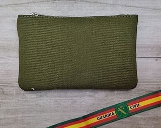 OFERTA. MONEDERO EN LONA Y PIEL GC + PULSERA TELA