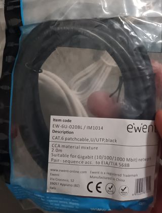Materiale elettrico cavi ethernet affare