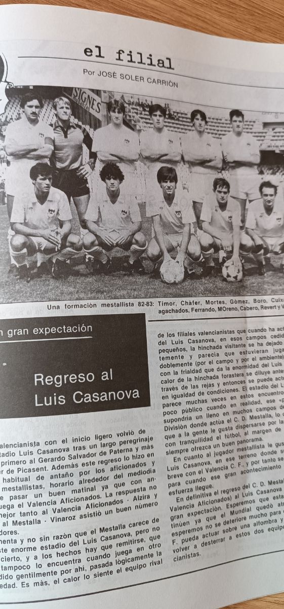Revista Valencia CF n64 Octubre '82