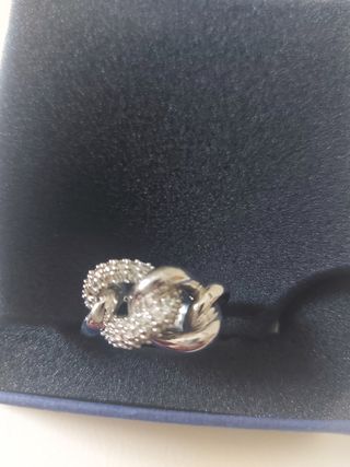 Anillo entrelazado Swarovski