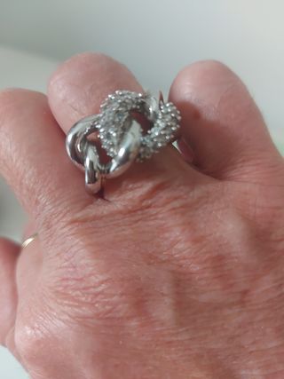 Anillo entrelazado Swarovski