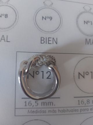 Anillo entrelazado Swarovski