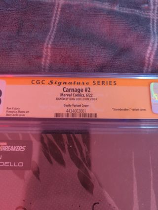 CGC Carnage 2 firmado Iban Coello