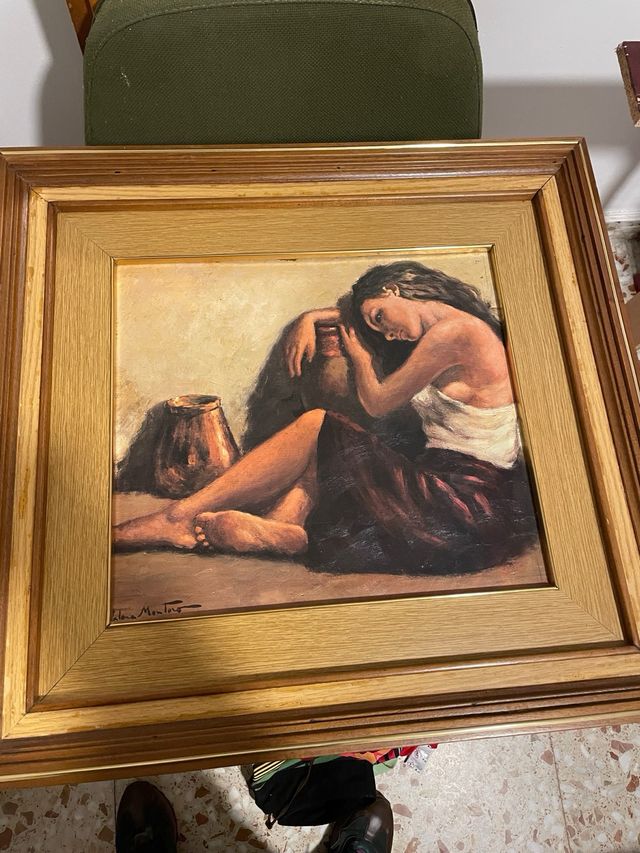 2 cuadros mujer andaluza