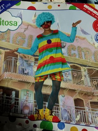 Disfraz payaso talla 10/12 años