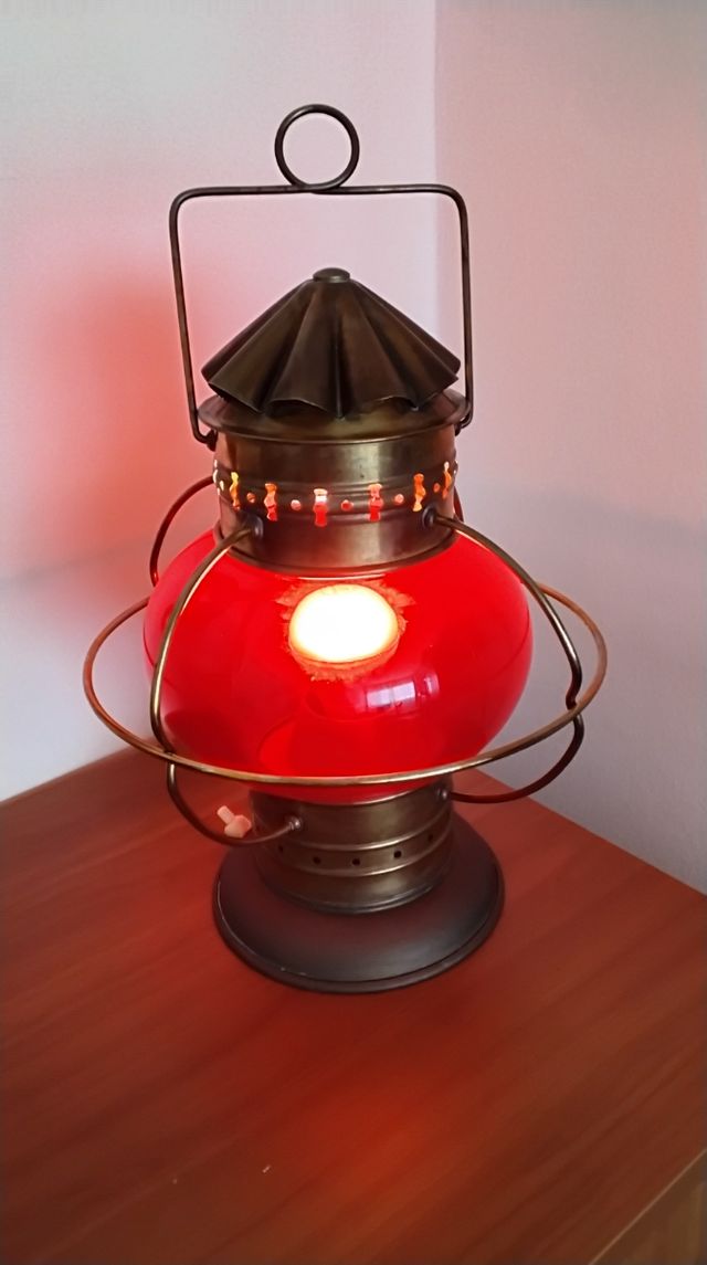 PAREJA ANTIGUOS FAROLES DE NAVEGACIÓN