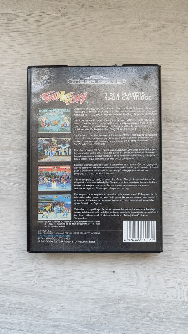 Fatal Fury Sega Megadrive