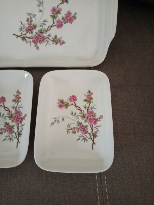 Bandeja de Cerámica con tres platos