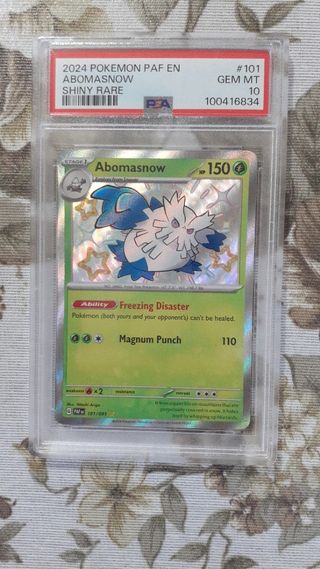 Abomasnow PAF en psa 10 shiny rare