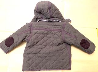Giubbino grigio\verde 18 mesi unisex con pelliccia