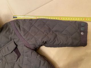Giubbino grigio\verde 18 mesi unisex con pelliccia