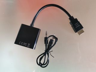 Adaptador conector HDMI a VGA monitor