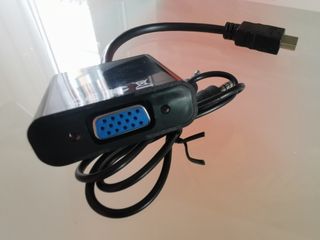 Adaptador conector HDMI a VGA monitor