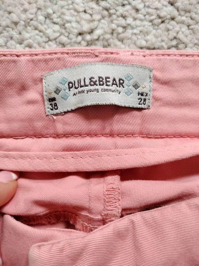 Pantalón chino rosa