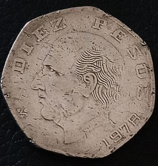 Moneda 10 pesos mexicanos 1981