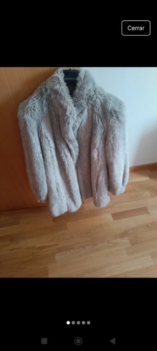 Abrigo piel sintética 
