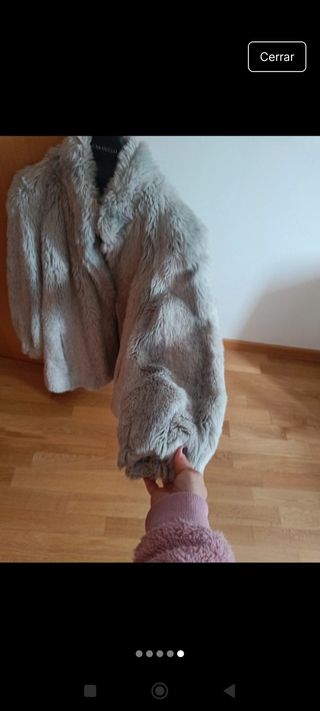 Abrigo piel sintética 