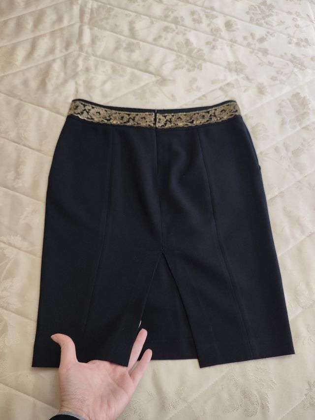 Gonna nera donna elegante XS