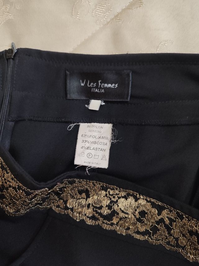 Gonna nera donna elegante XS