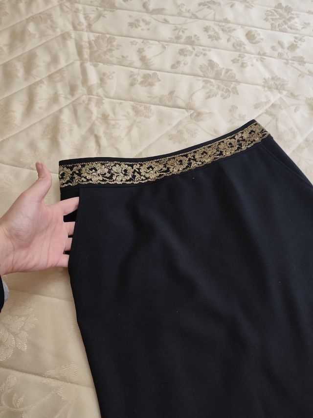 Gonna nera donna elegante XS