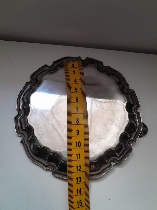 Cenicero antiguo de Alpaca