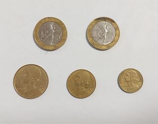 Lote de monedas francesas