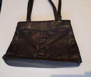 Bolso piel marrón 