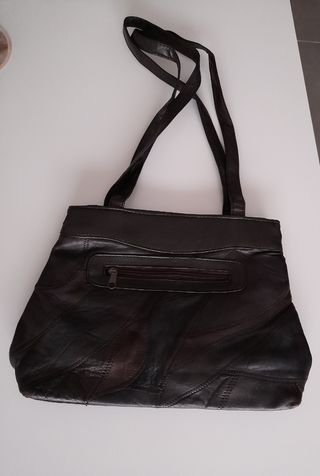 Bolso piel marrón 