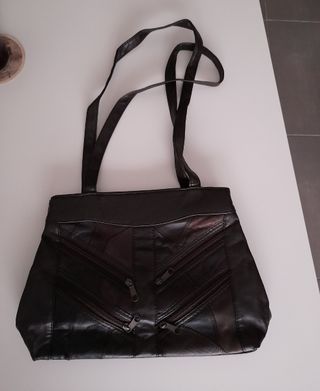 Bolso piel marrón 