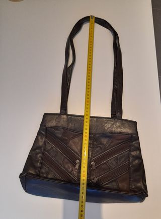 Bolso piel marrón 