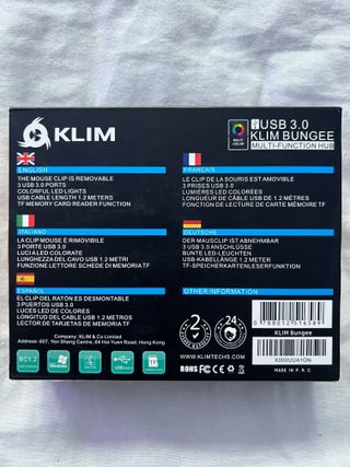 Klim Bungee Soporte Cable de Ratón + HUB USB 3.0