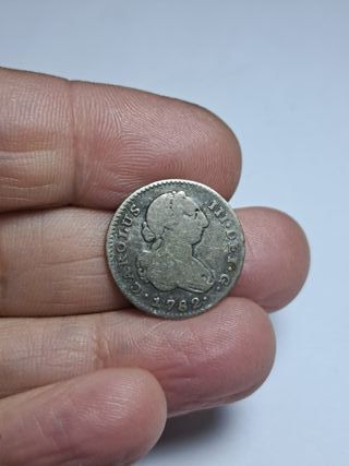 CARLOS III BONITO REAL PLATA 1782 MADRID (E362)