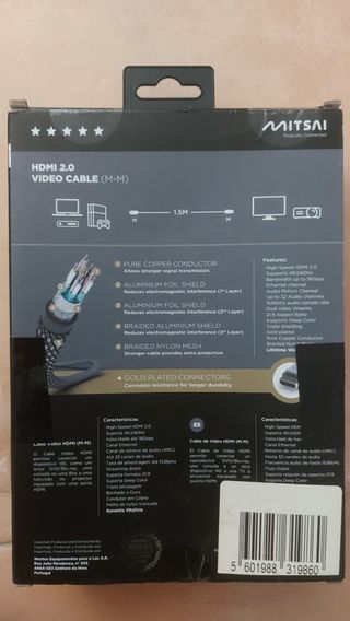 Cabo HDMI 2.0 1.5M