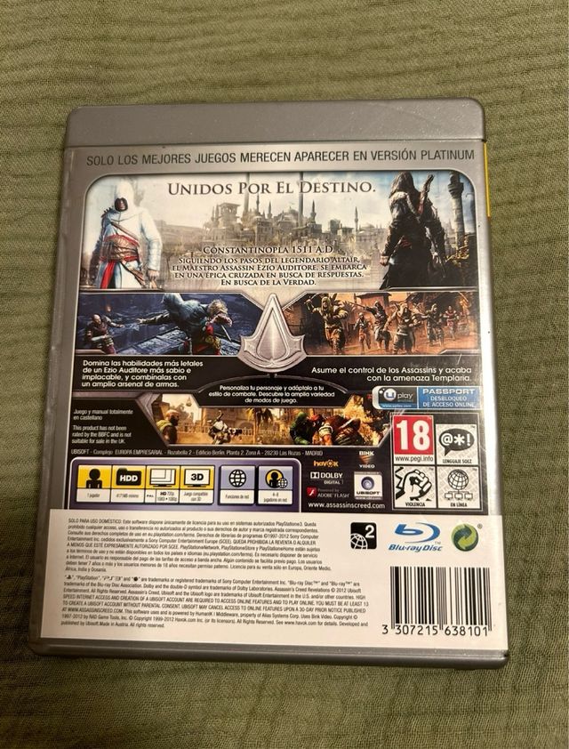 Assassins Creed Revelations Ps3