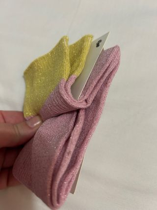 Calcetines rosas y amarillos nuevos Tiger