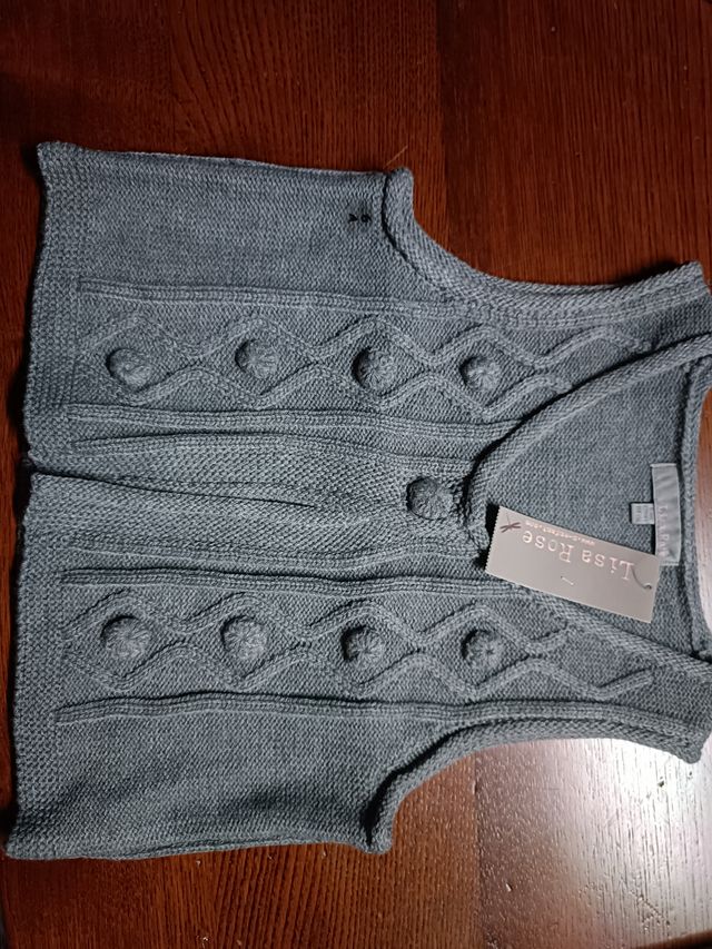 NUOVO: Gilet grigio bimba 6 anni