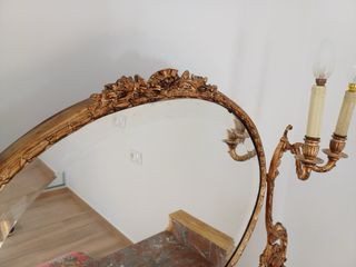 Toeletta a specchio in bronzo