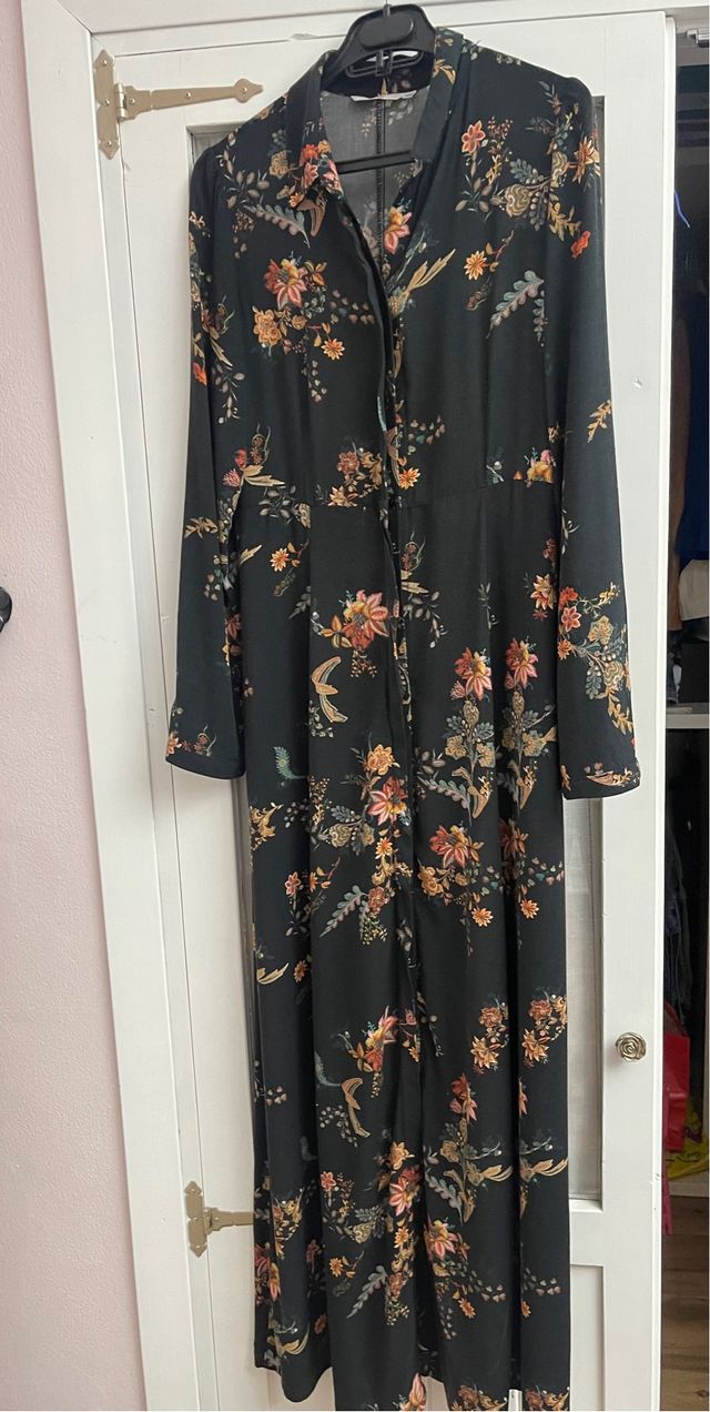 Vestido camisero largo