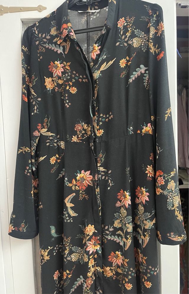 Vestido camisero largo